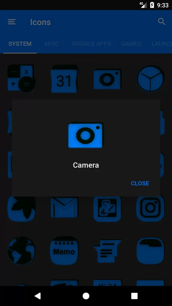 Blue and Black Icon Pack 5