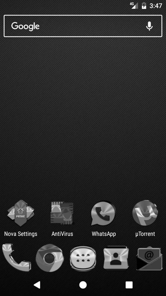 Black Silver Grey Icon Pack 1
