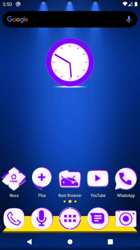 Inverted White and Purple Icon Pack 1