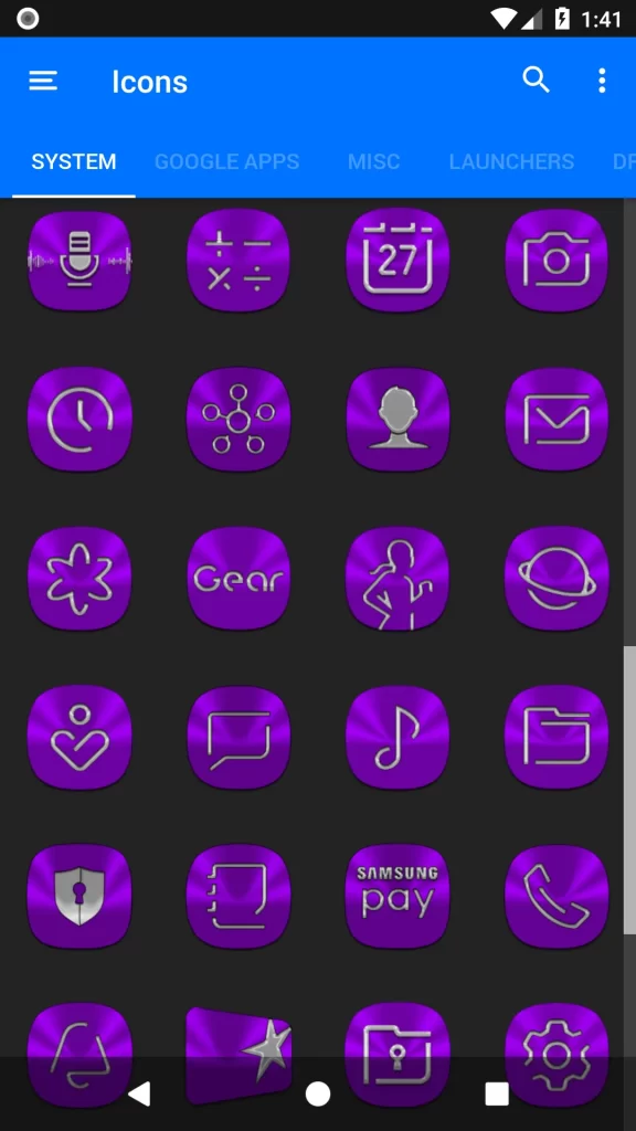 Purple Icon Pack 6