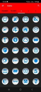 Dx White Blue Icon Pack 4